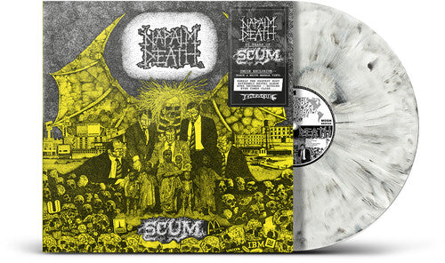 NAPALM DEATH 'SCUM' LP (Limited, 40th Anniversary, Black and White