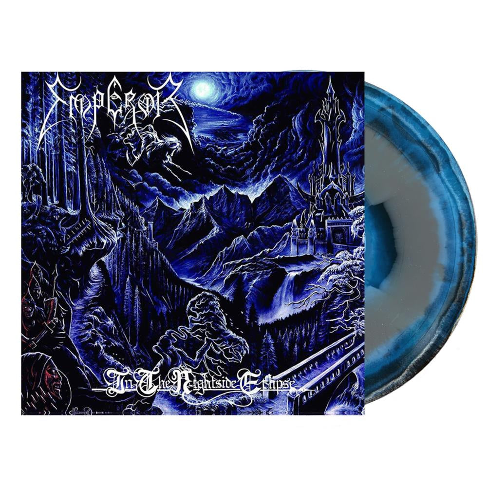 EMPEROR 'IN THE NIGHTSIDE ECLIPSE' LP - HALF SPEED - WHITE/BLUE