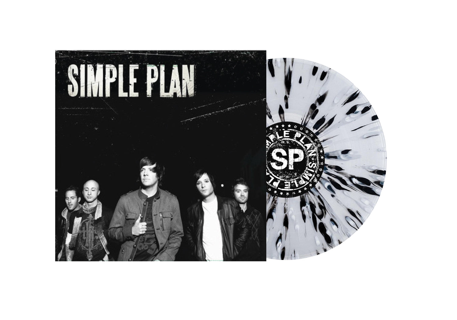 SIMPLE PLAN ‘SIMPLE PLAN’ LP - EXCLUSIVE - LTD. 500 - CLEAR/BLACK/WHITE/SPLATTER