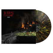 Bleeding Through Nine Forest Green Orange and Yellow Splatter Vinyl