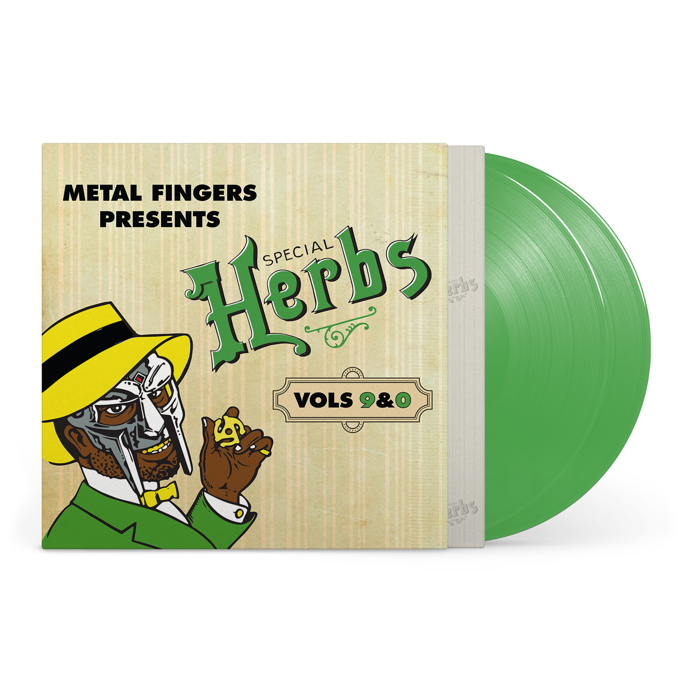 MF DOOM 'METAL FINGERS PRESENTS: SPECIAL HERBS VOL. 9 & 0' 2LP - EVERGREEN