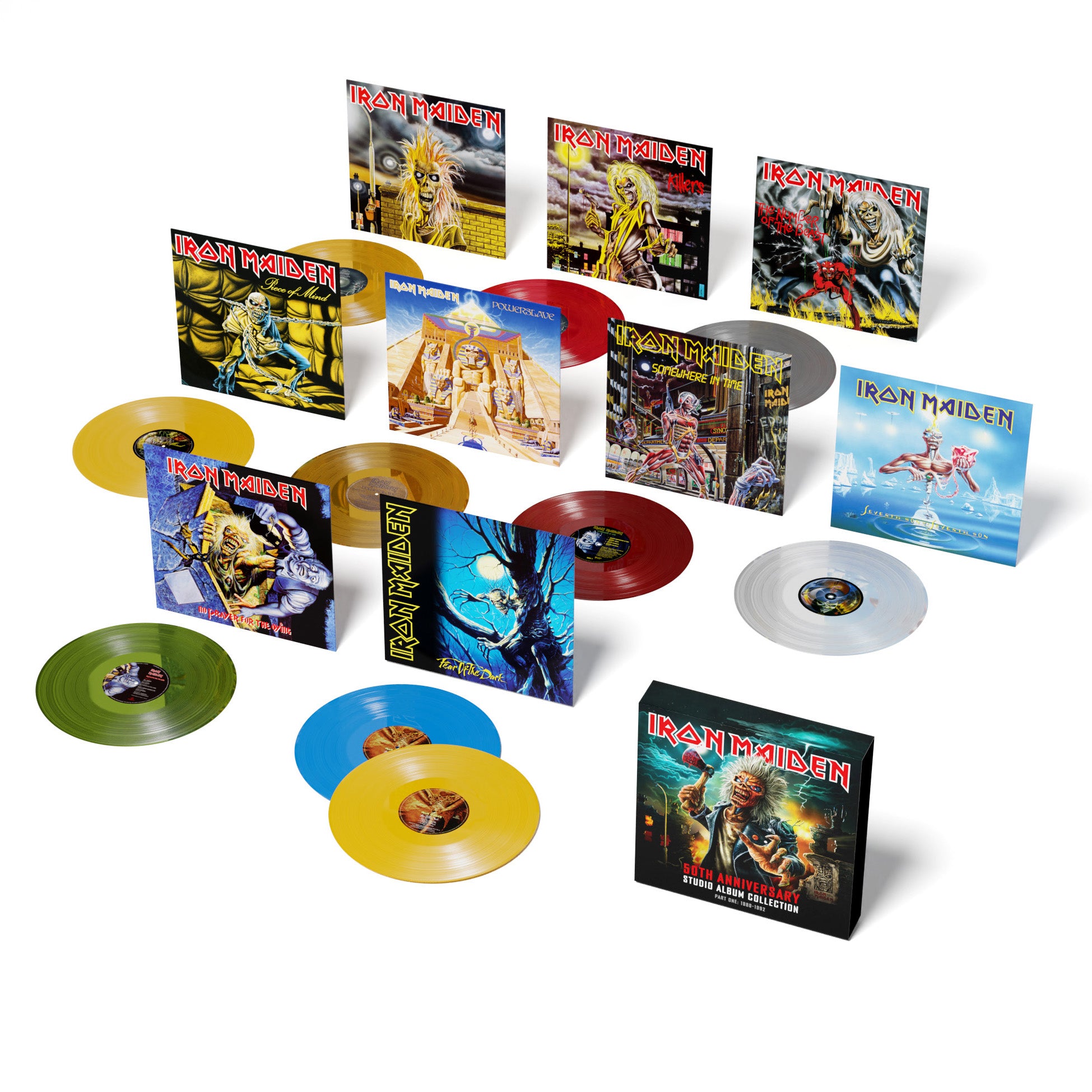 【新品未開封】Iron Maiden LP3枚セット IRON MAIDEN '50TH ANNIVERSARY STUDIO ALBUM COLLECTION PART ONE