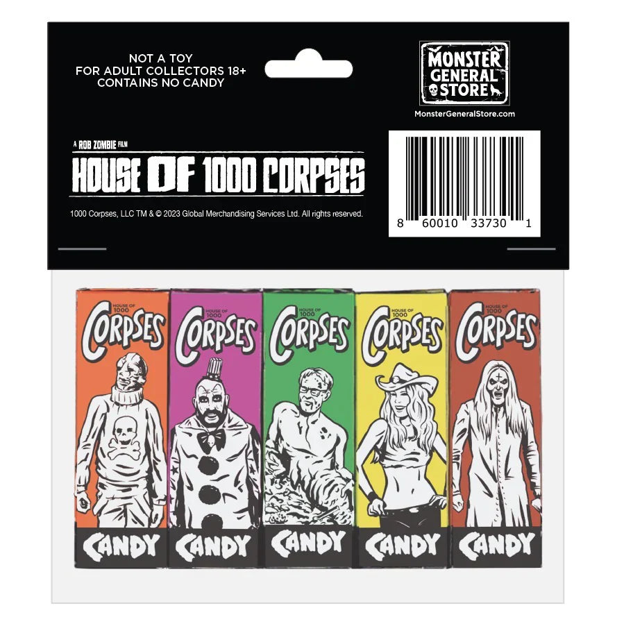 ROB ZOMBIE HOUSE OF 1000 CORPSES RETRO-STYLE CANDY BOX SET
