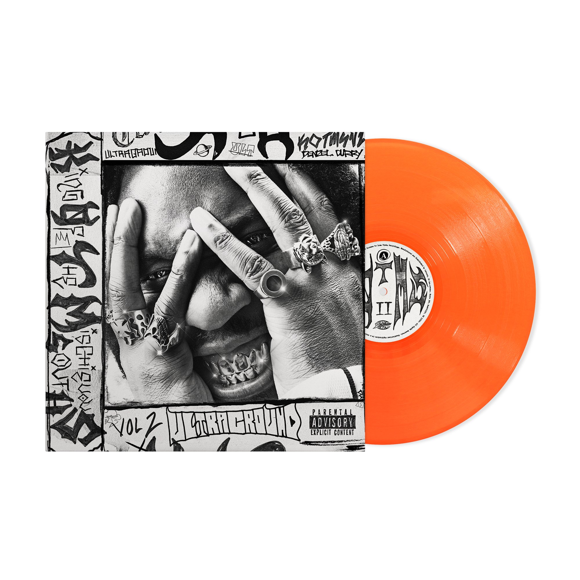 DENZEL CURRY ‘KING OF THE MISCHIEVOUS SOUTH VOL. 2’ LP - EXCLUSIVE - LTD. 500 - NEON ORANGE
