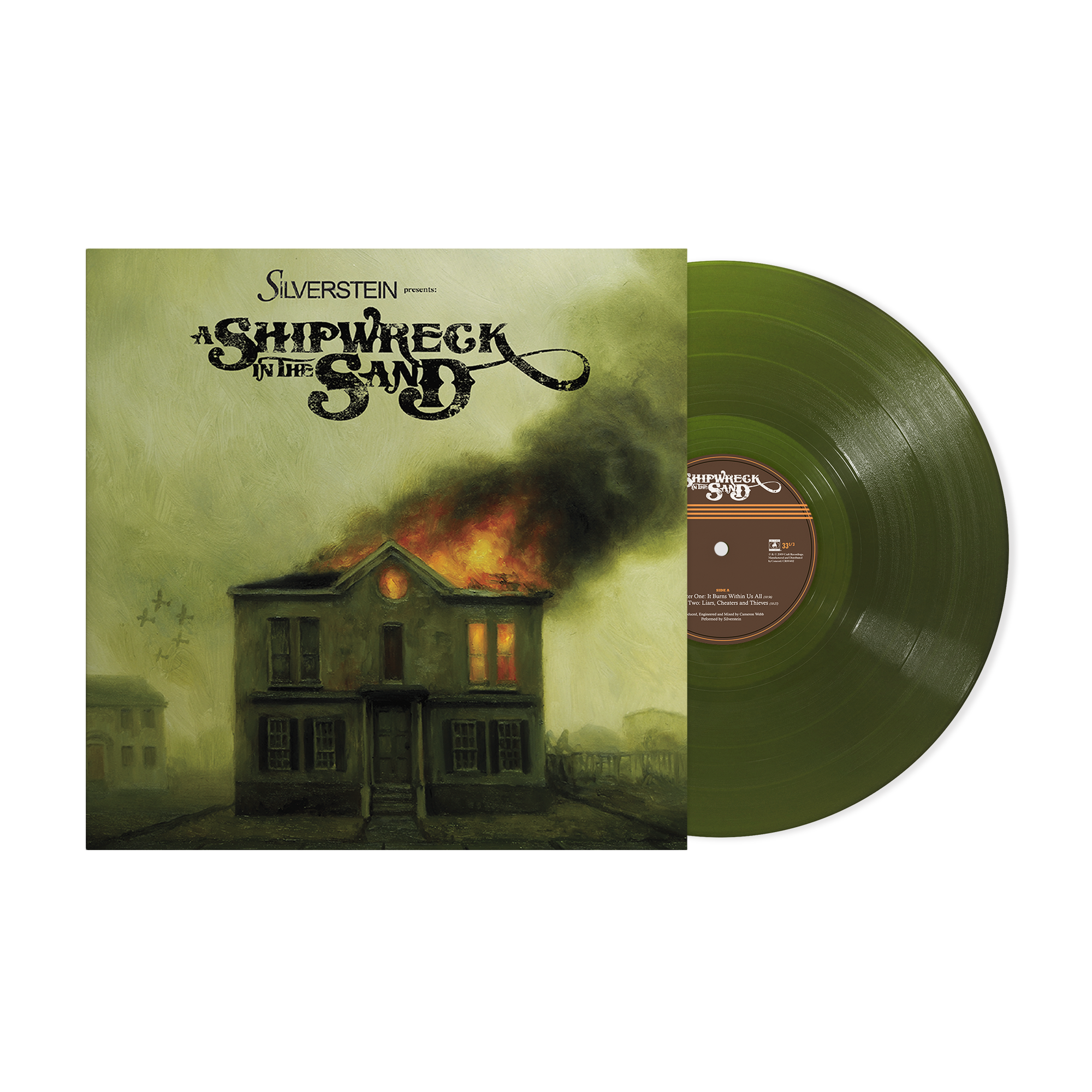 SILVERSTEIN ‘SHIPWRECK IN THE SAND’ LP - EXCLUSIVE - LTD. 500 - TRANSLUCENT FOREST GREEN