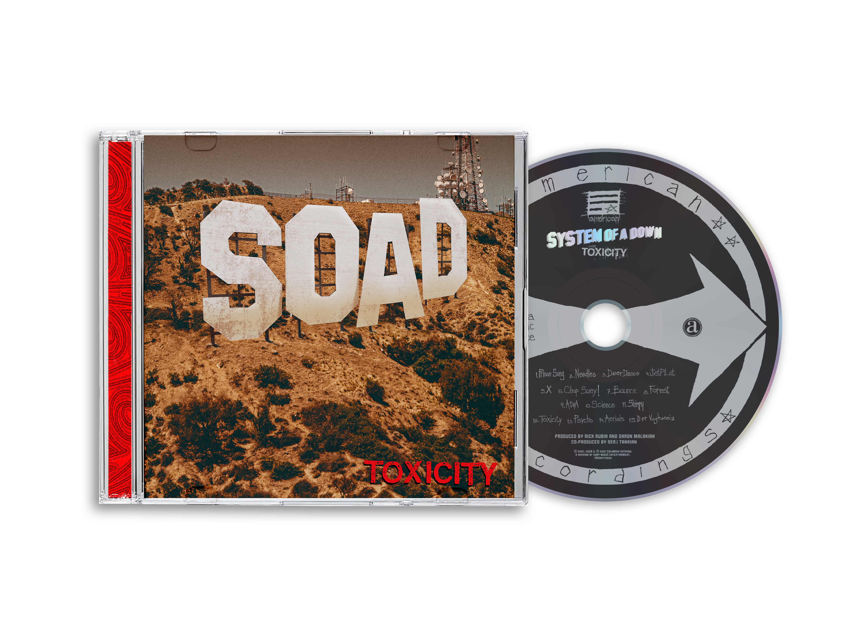 SYSTEM OF A DOWN 'TOXICITY' 25TH ANNIVERSARY CD – Veeps Inc