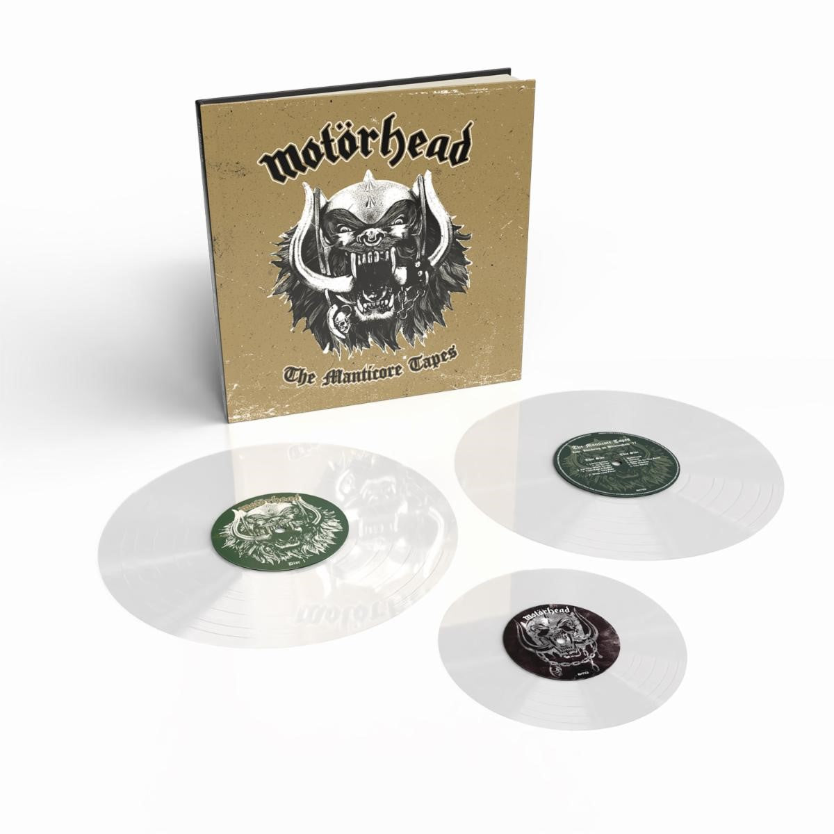 MOTORHEAD 'THE MANTICORE TAPES' 2LP DELUXE BOOKPACK + CLEAR 7" VINYL