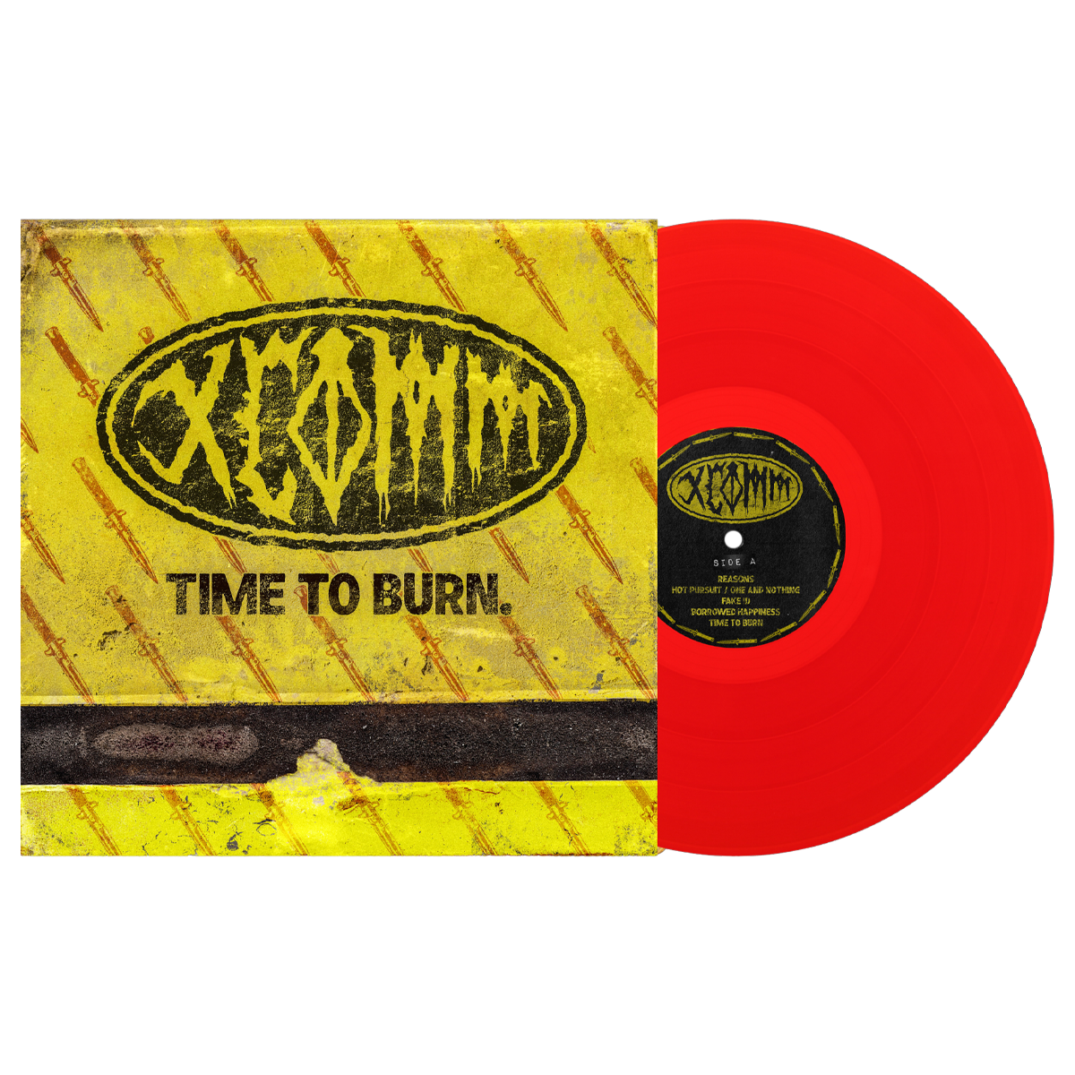 XCOMM 'TIME TO BURN' LP - EXCLUSIVE - LTD. 200 - BLOOD RED – Veeps Inc