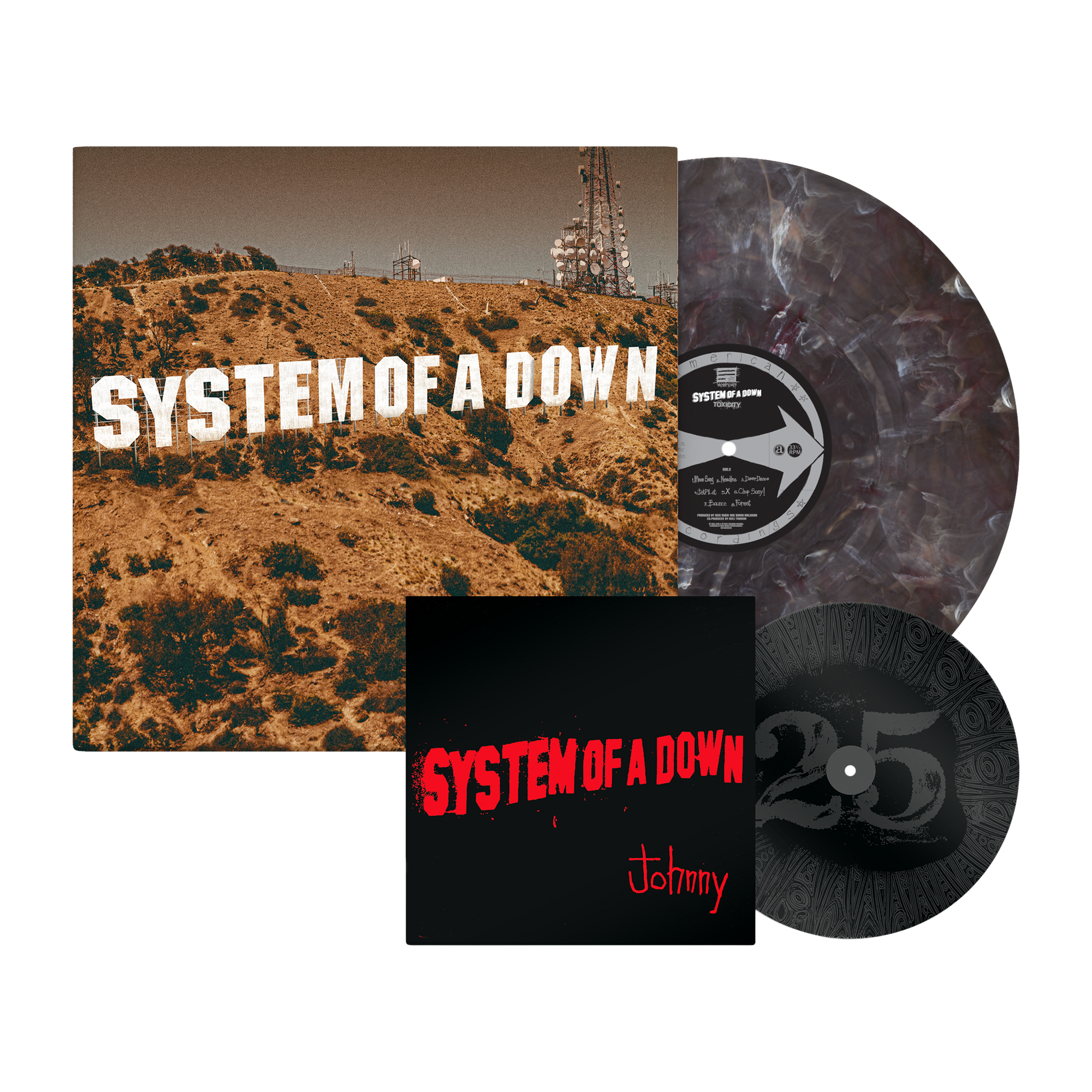 SYSTEM OF A DOWN 'TOXICITY' 25TH ANNIVERSARY LP + 7