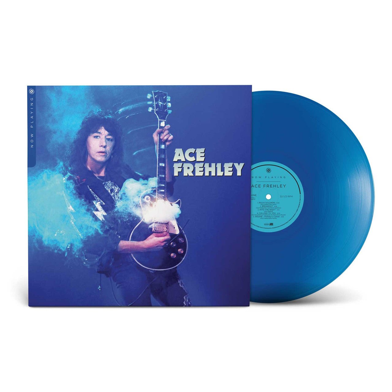 ACE FREHLEY 'NOW PLAYING' LP - BLUE