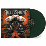 Testament Brotherhood of the Snake Green 2LP Green Gatefold Jacket