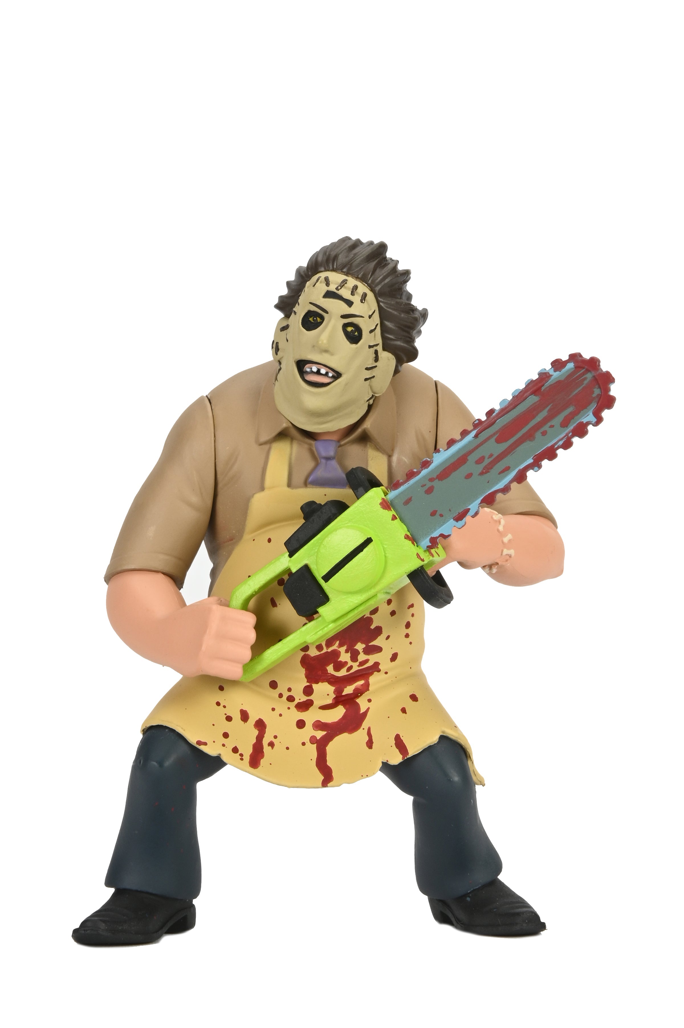 THE TEXAS CHAINSAW MASSACRE 'LEATHERFACE (50TH ANNIVERSARY) ' TOONY TERRORS ACTION FIGURE