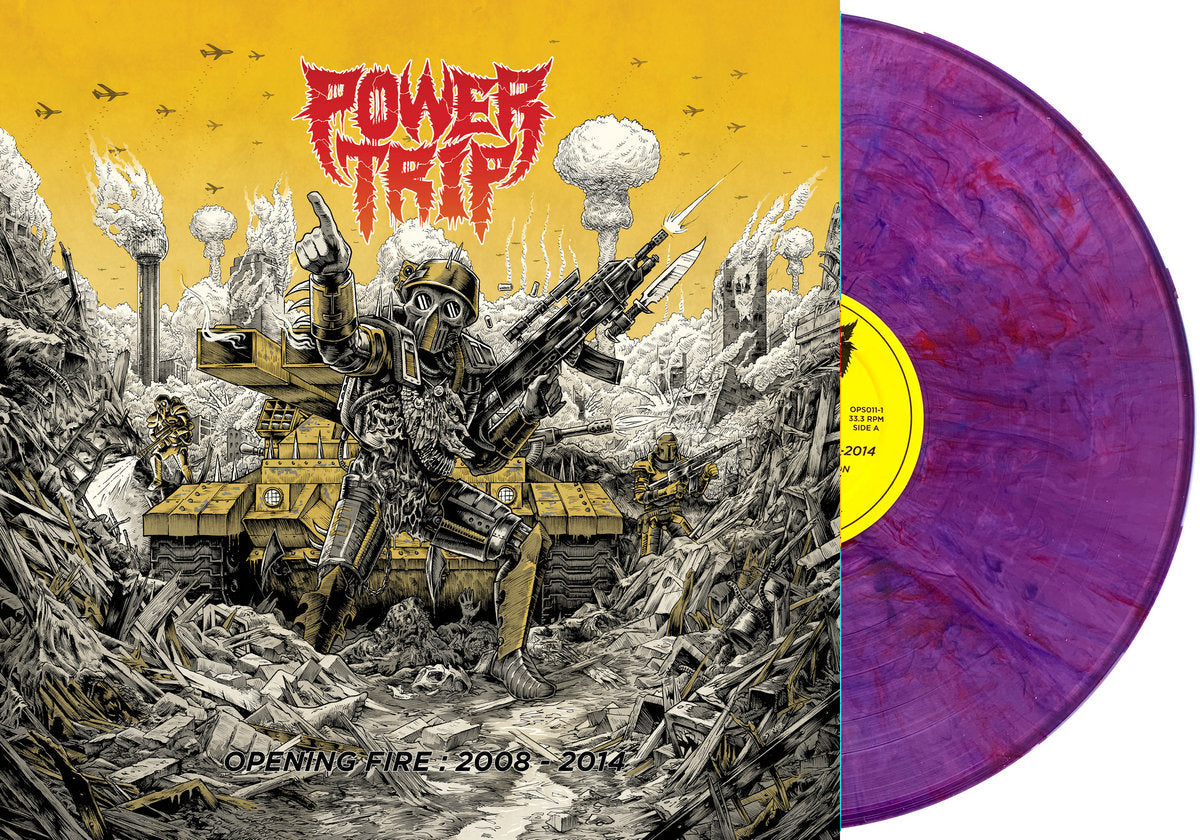 POWER TRIP 'OPENING FIRE 2008-2014' LP - PURPLE VEIN