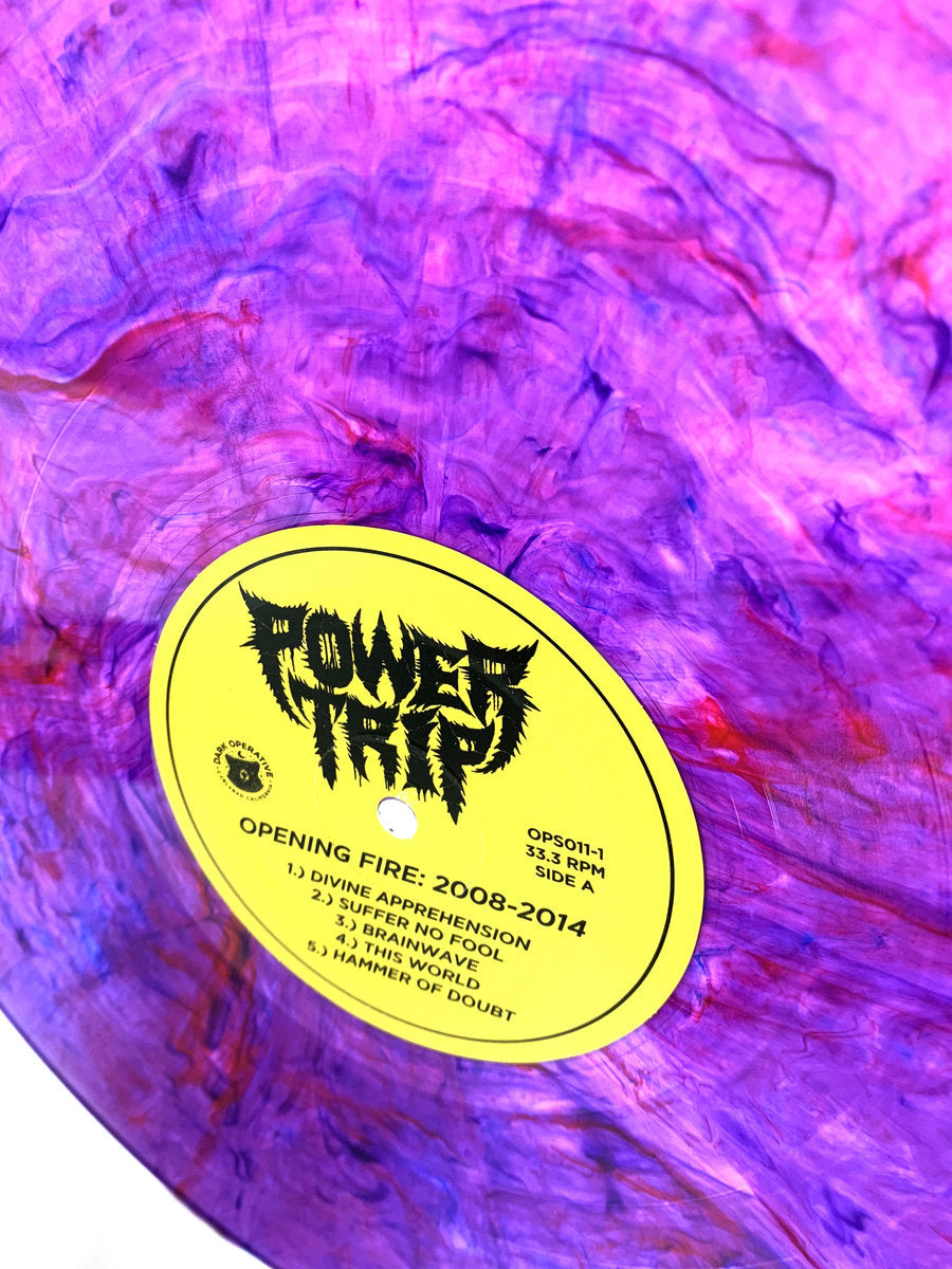 POWER TRIP 'OPENING FIRE 2008-2014' LP - PURPLE VEIN