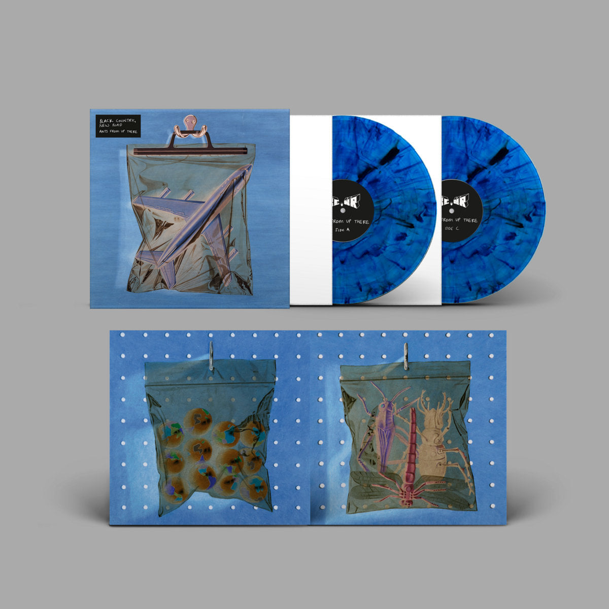 BLACK COUNTRY, NEW ROAD 'ANTS FROM UP THERE' 2LP - MARBLED BLUE