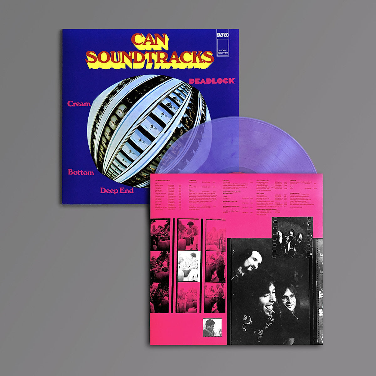 CAN 'SOUNDTRACKS' LP - LTD. - CLEAR PURPLE