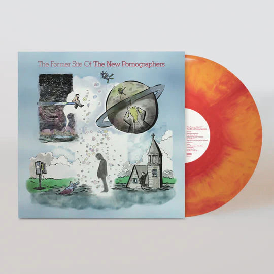 THE NEW PORNOGRAPHERS 'THE FORMER SITE OF' LP - ORANGE/RED/MARBLE