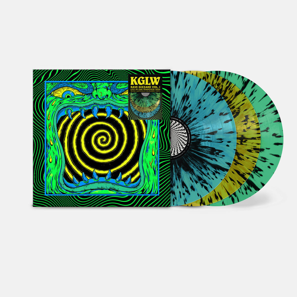 KING GIZZARD & THE LIZARD WIZARD 'RAVE GIZZARD - LIVE IN SAN FRANCISCO '24' 3LP - TRIPLE GATEFOLD - SPLATTER