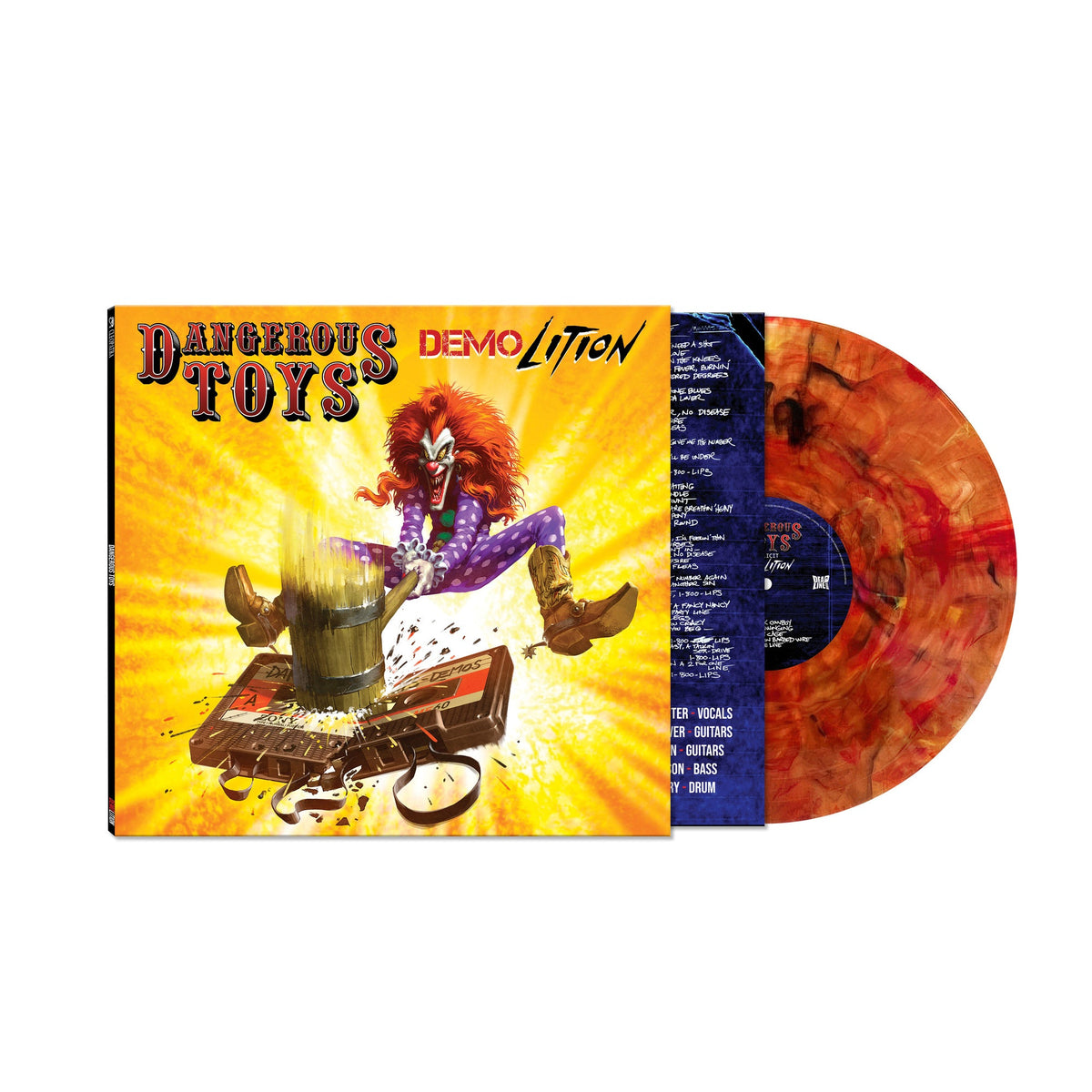 DANGEROUS TOYS 'DEMOLITION' LP - LTD. - ORANGE MARBLE SWIRL