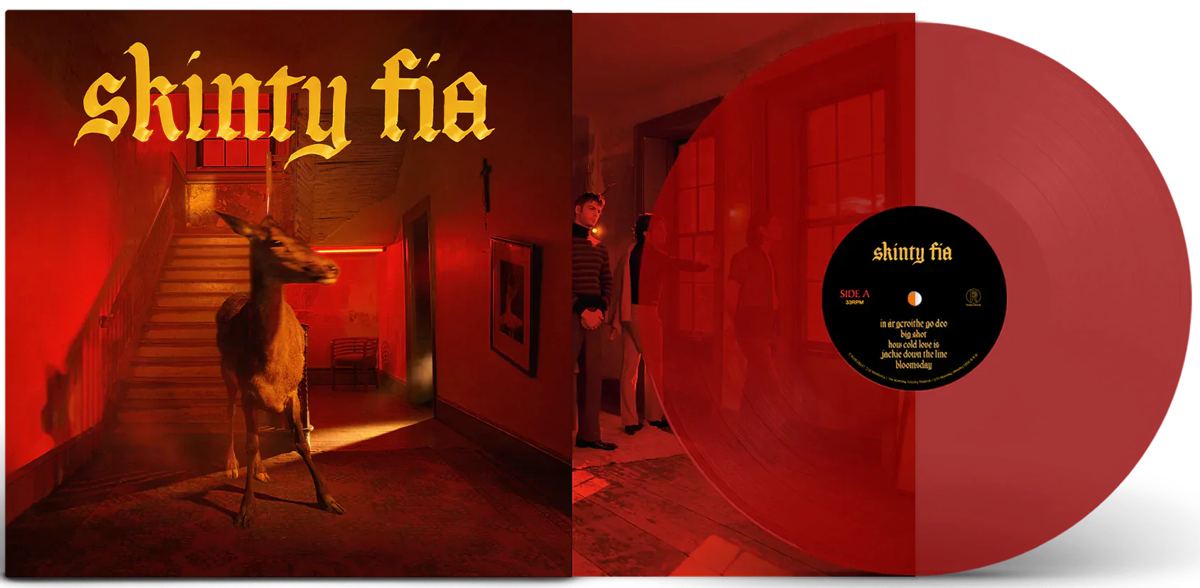 FONTAINES DC 'SKINTY FIA' LP - LTD. 750 - TRANSPARENT RED