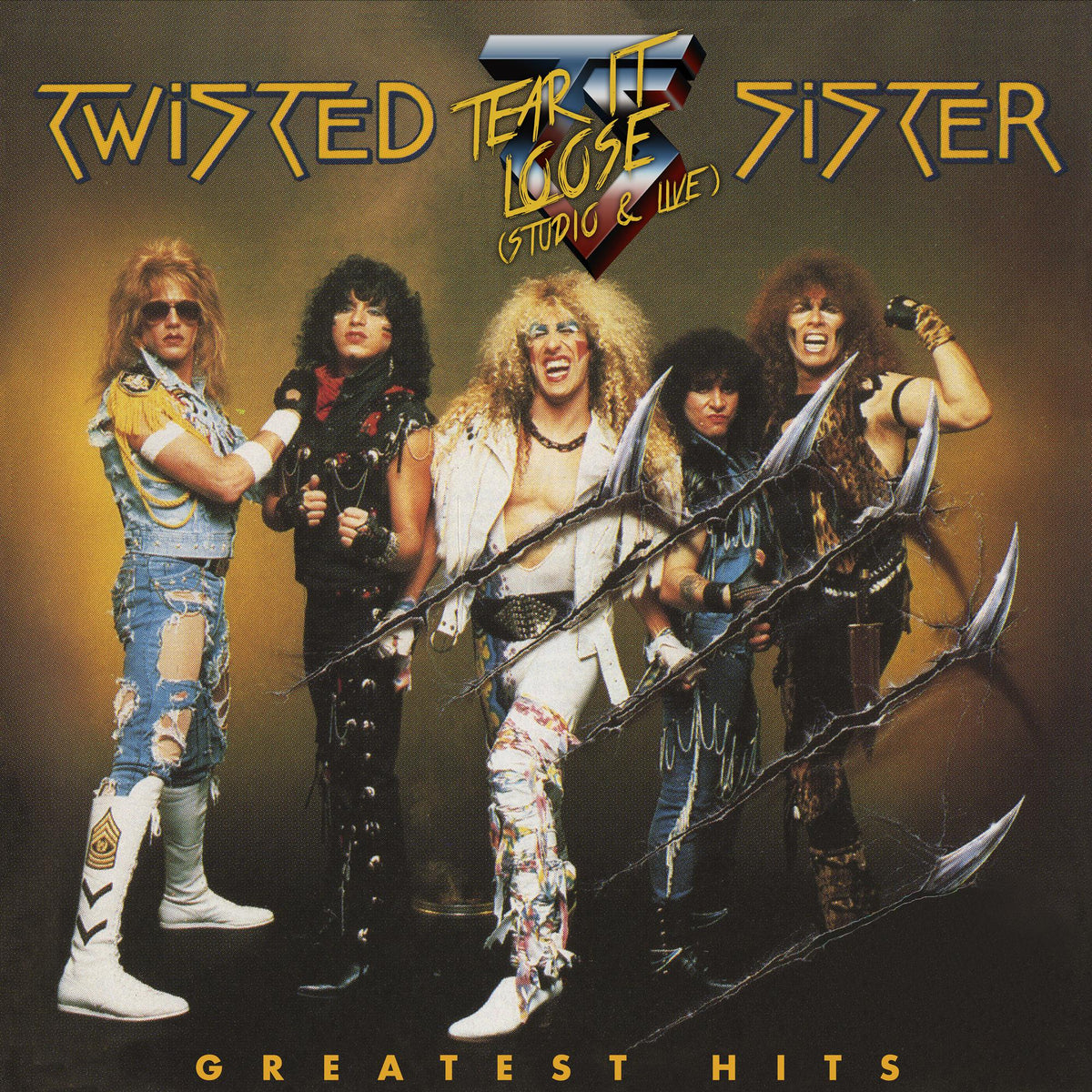 TWISTED SISTER 'GREATEST HITS - TEAR IT LOOSE' 2LP - GOLD