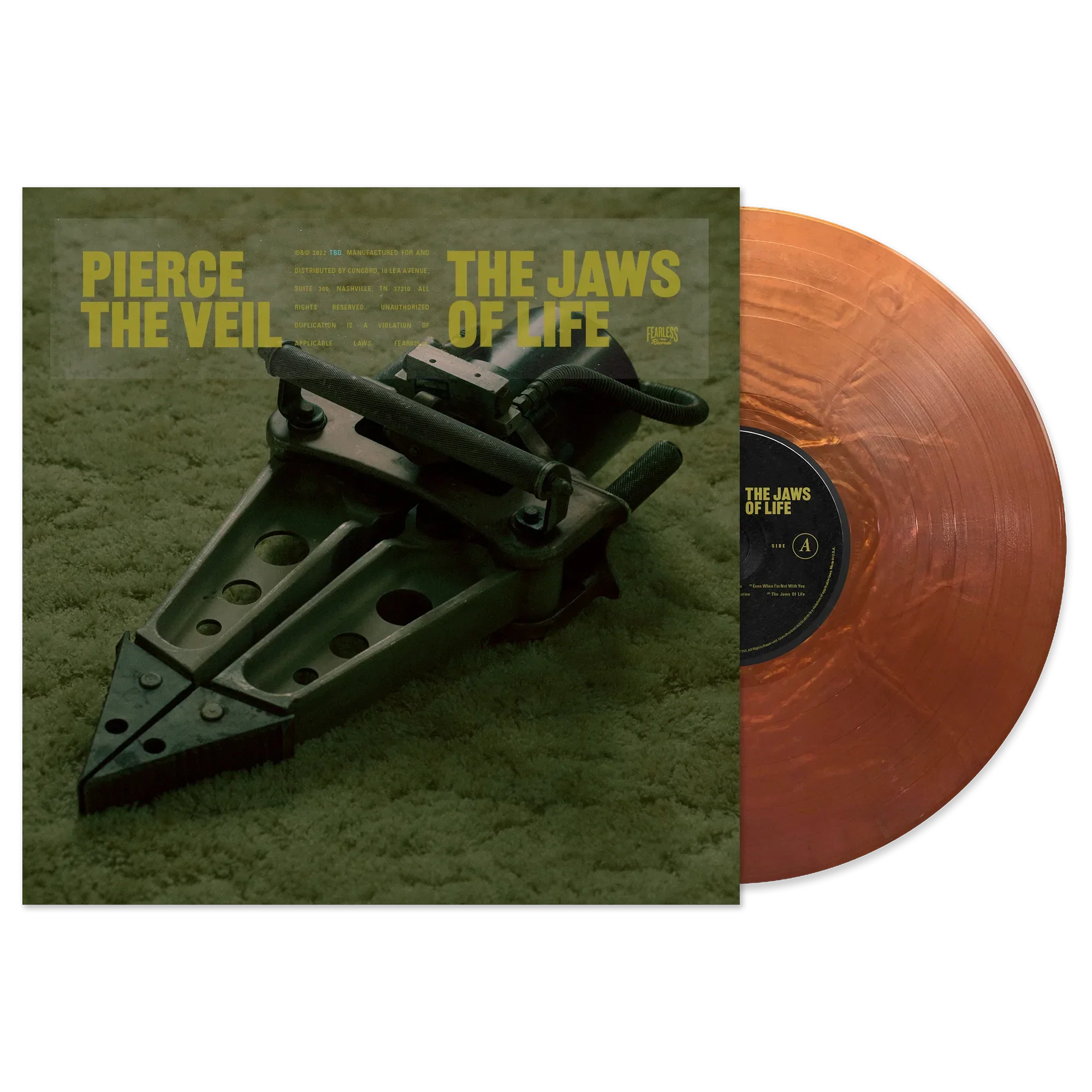 PIERCE THE VEIL ‘THE JAWS OF LIFE’ LP - EXCLUSIVE - LTD. 500 - METALLIC COPPER