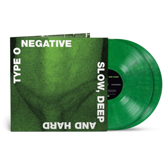 TYPE O NEGATIVE 'SLOW DEEP AND HARD' 2LP GREEN/BLACK MARBLED