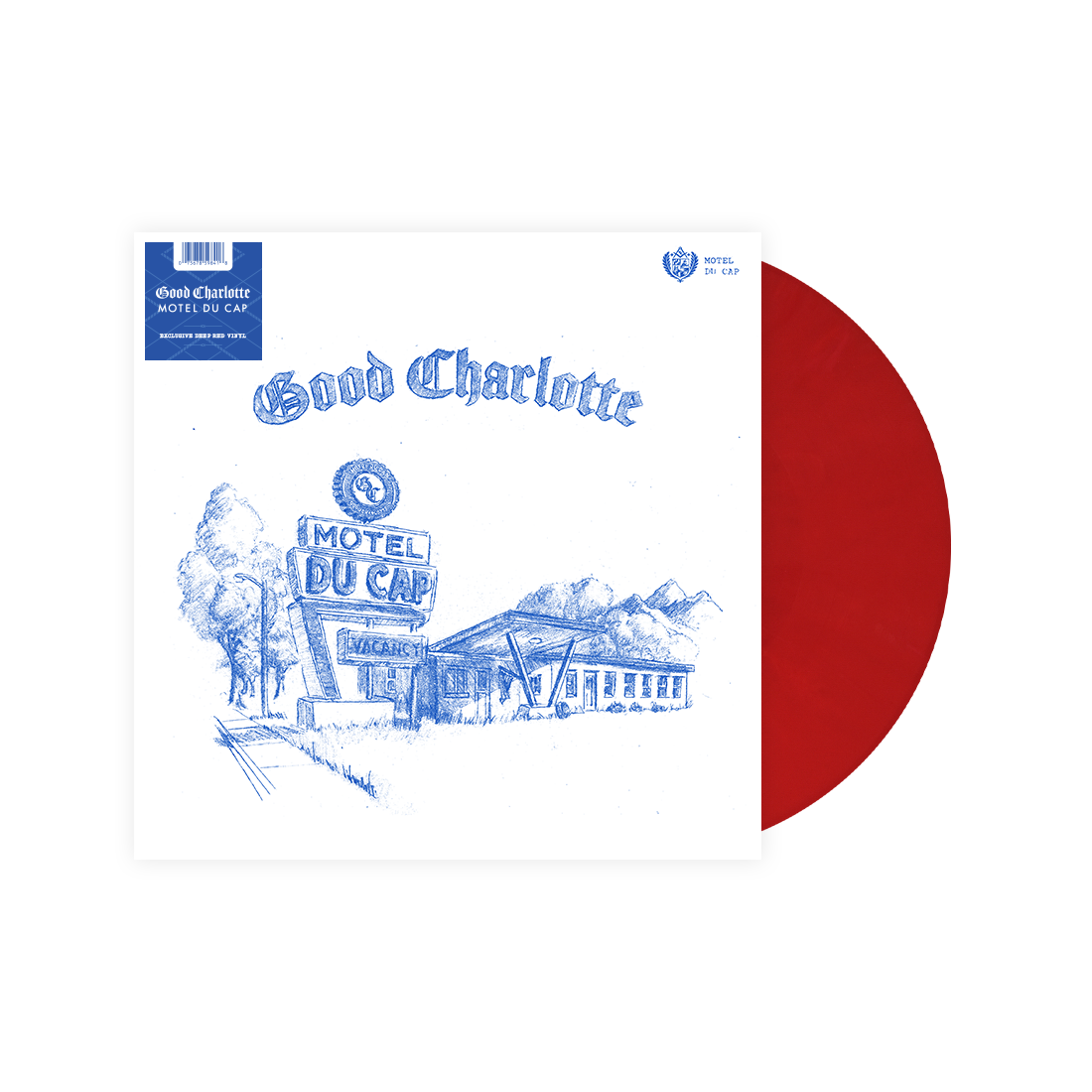 GOOD CHARLOTTE'MOTEL DU CAP' LP - EXCLUSIVE - DEEP RED