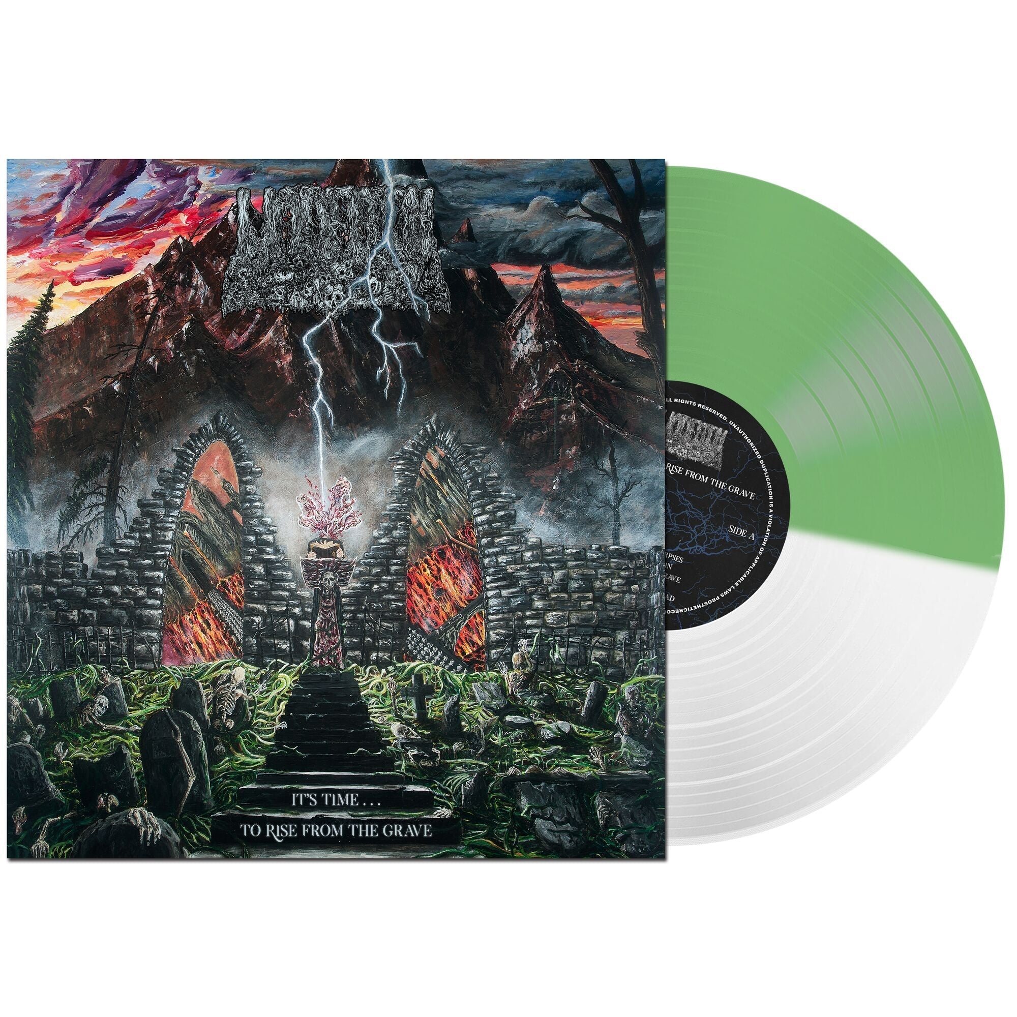 UNDEATH 'IT'S TIME...TO RISE FROM THE GRAVE' LP - COLOR