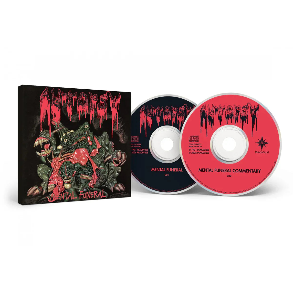 AUTOPSY 'MENTAL FUNERAL' 2CD (35th Anniversary Edition)