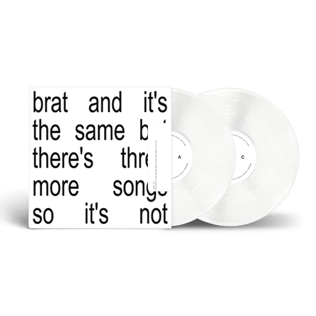 CHARLI XCX 'BRAT AND IT'S THE SAME BUT THERE'S THREE MORE SONGS SO IT'S NOT' 2LP - WHITE