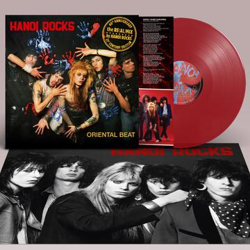 HANOI ROCKS 'ORIENTAL BEAT: 40TH ANNIVERSARY RE(AL)MIX' LP - RED