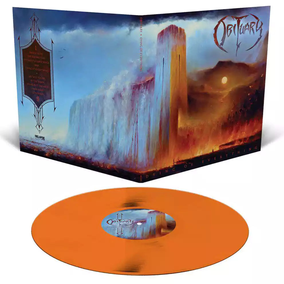 OBITUARY'DYING OF EVERYTHING' LP - ORANGE KRUSH