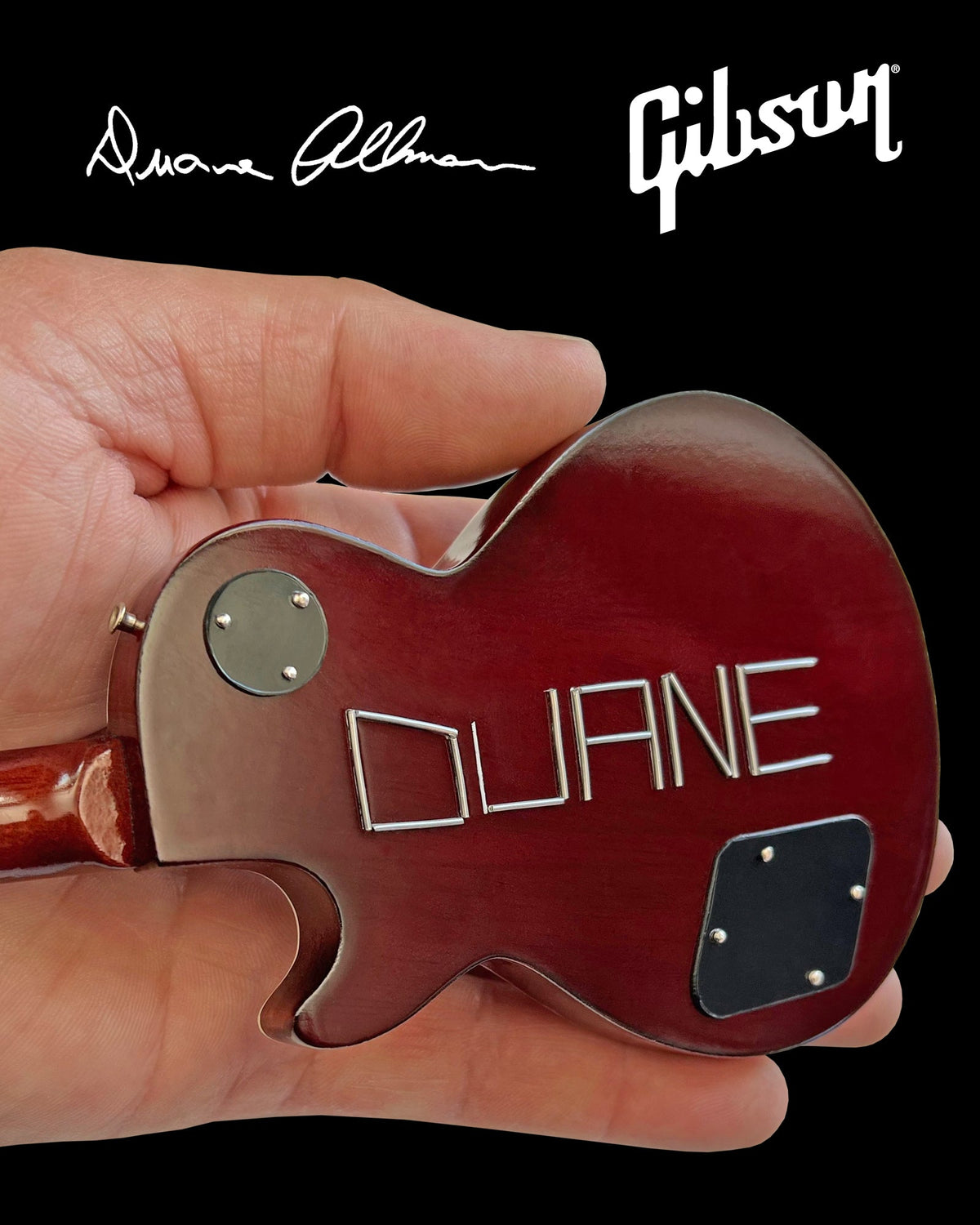 DUANE ALLMAN SET OF 3 GIBSON LES PAUL SIGNATURE MINI GUITAR MODELS