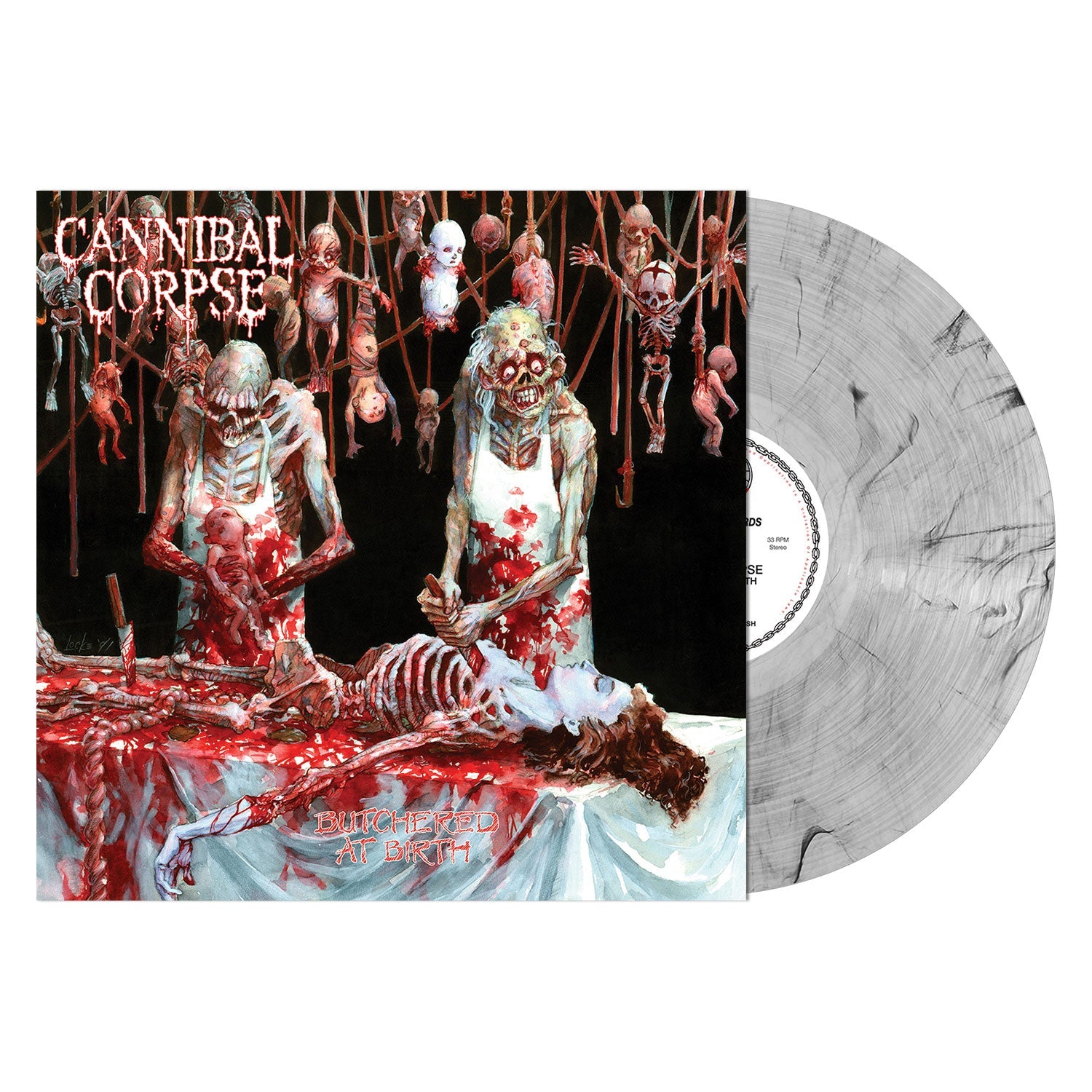 CANNIBAL CORPSE 'BUTCHERED AT BIRTH' LP - SMOKE