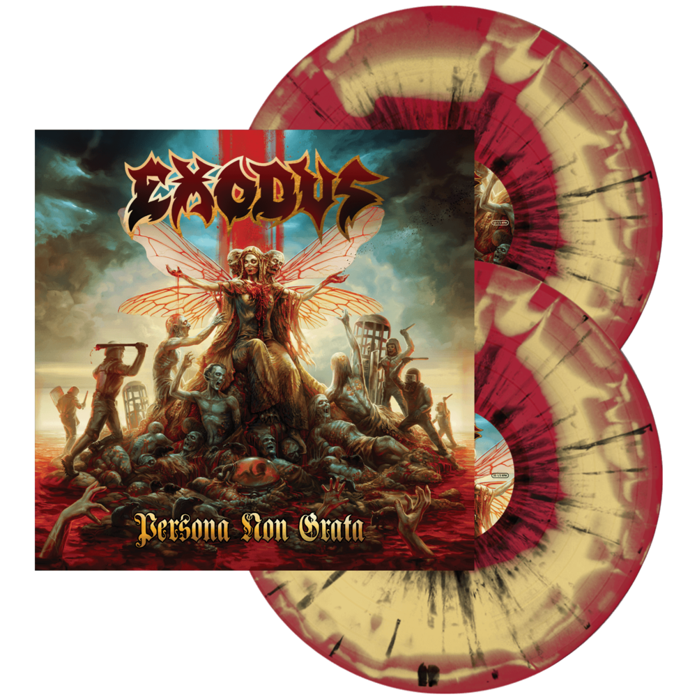 EXODUS 'PERSONA NON GRATA' 2LP - RED MUSTARD SWIRL/BLACK SPLATTER