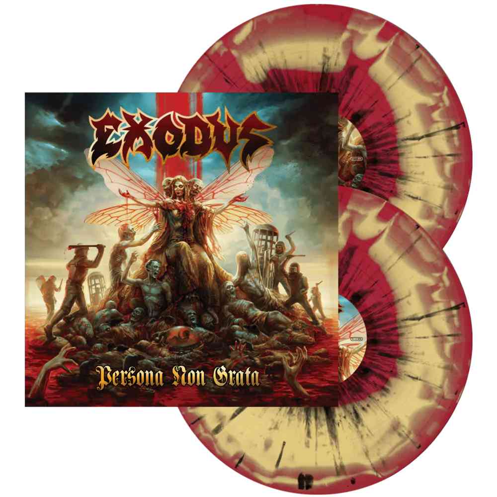 EXODUS 'PERSONA NON GRATA' 2LP - RED MUSTARD SWIRL/BLACK SPLATTER