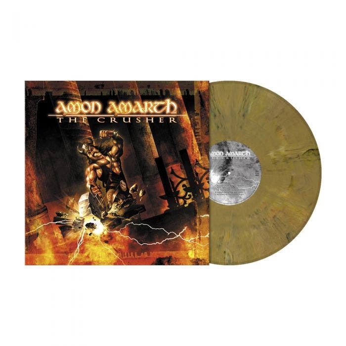 AMON AMARTH 'THE CRUSHER' LP - BROWN/BEIGE/MARBLE