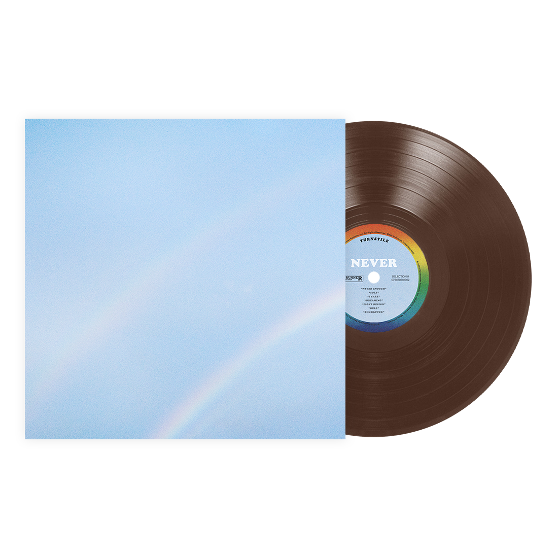 TURNSTILE 'NEVER ENOUGH' LP (Limited Edition ' Only 1000 Made, Chocolate Brown Vinyl)