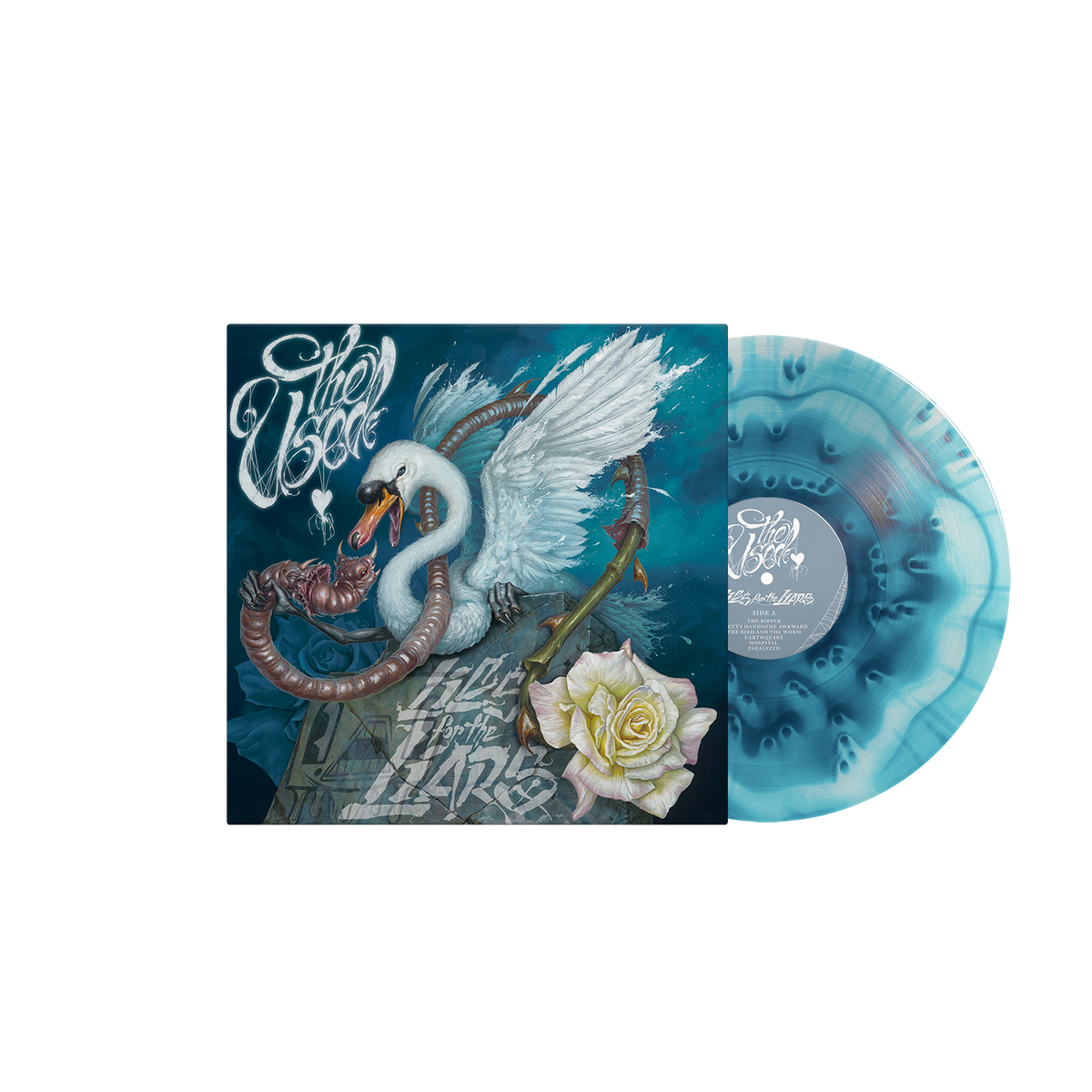 THE USED'LIES FOR THE LIARS' LP + AP SPECIAL COLLECTOR'S EDITION MAGAZINE - EXCLUSIVE - LTD. 500 - ULTRA CLEAR/SEA BLUE CLOUDY