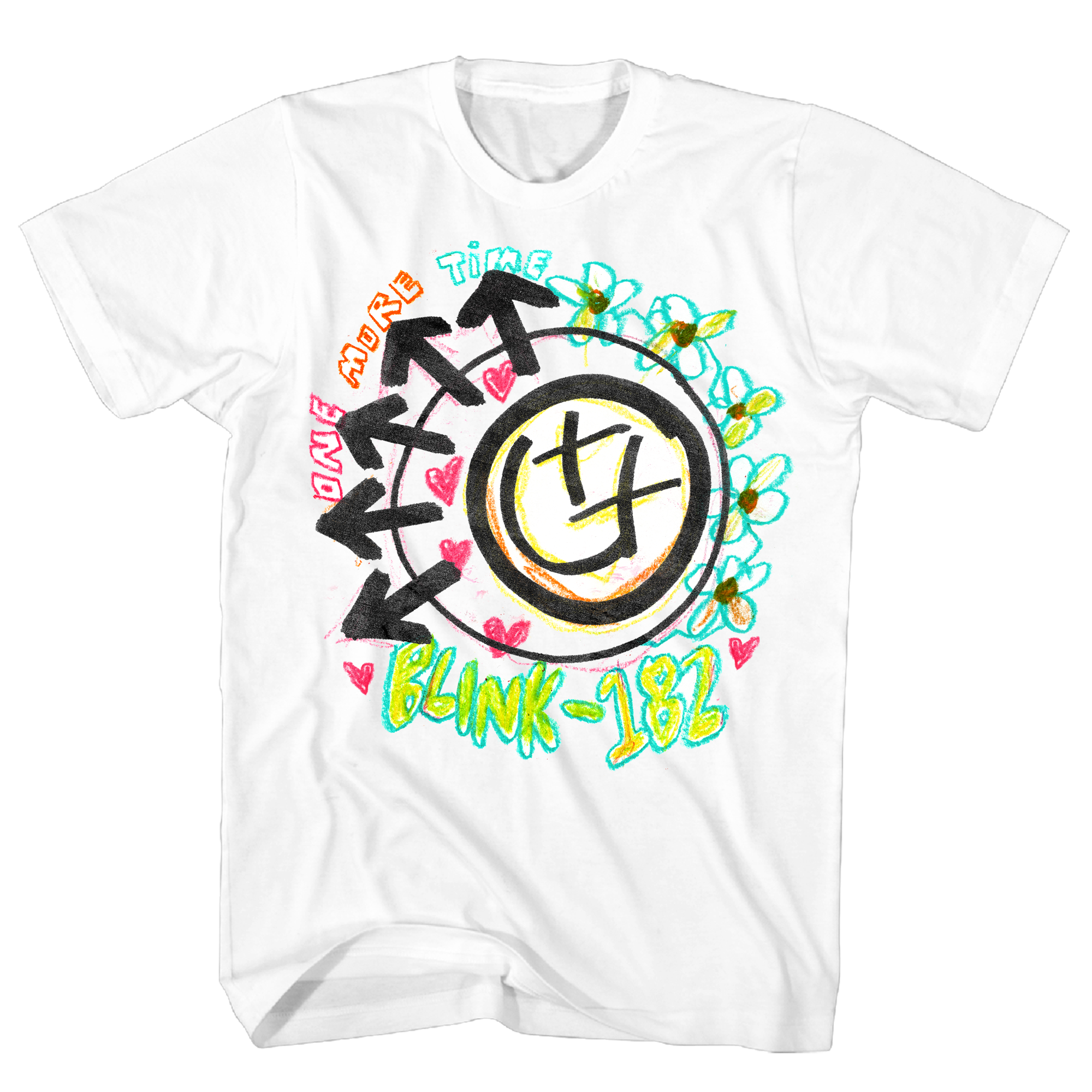 BLINK 182 'WHITE CRAYON' T-SHIRT