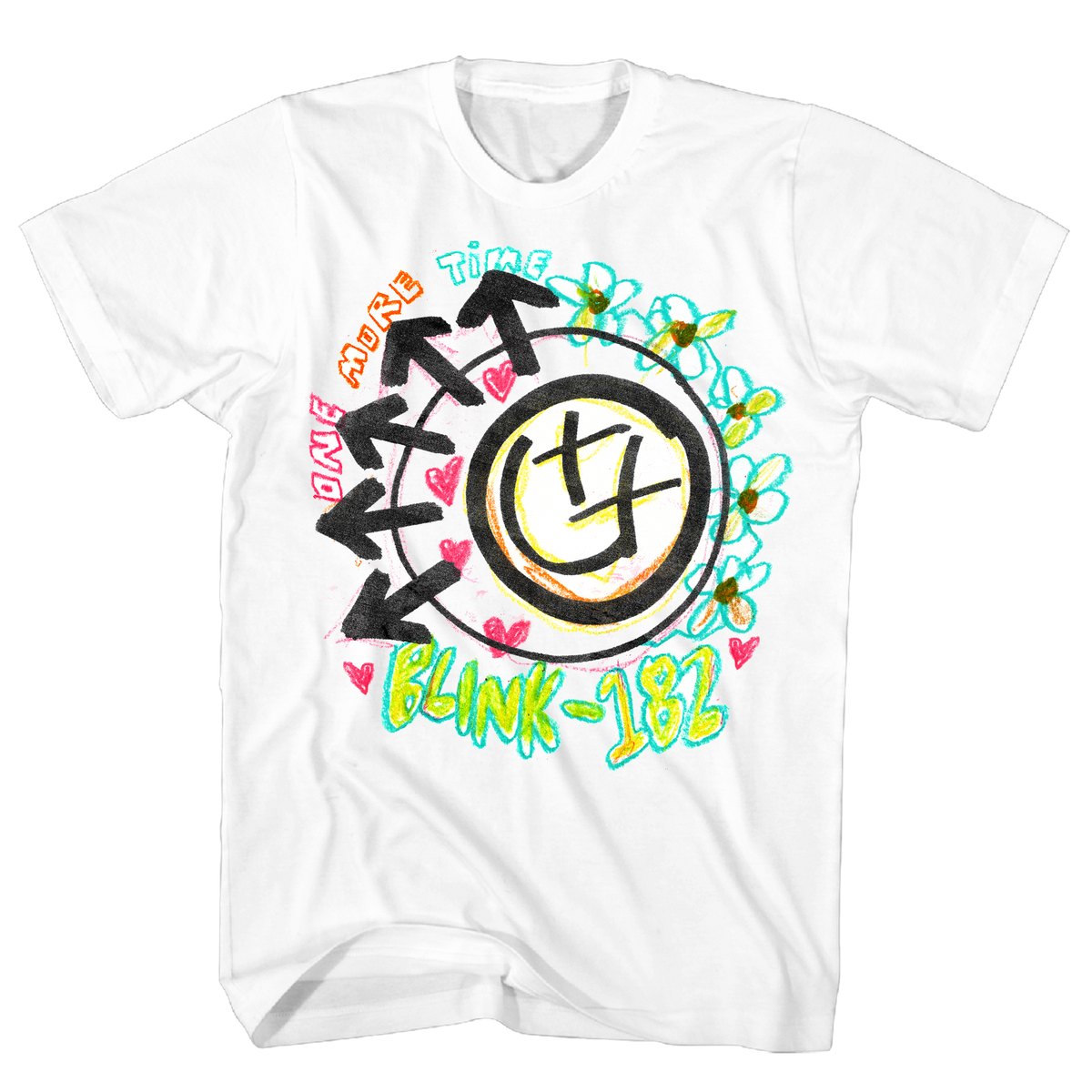 BLINK 182 'WHITE CRAYON' T-SHIRT