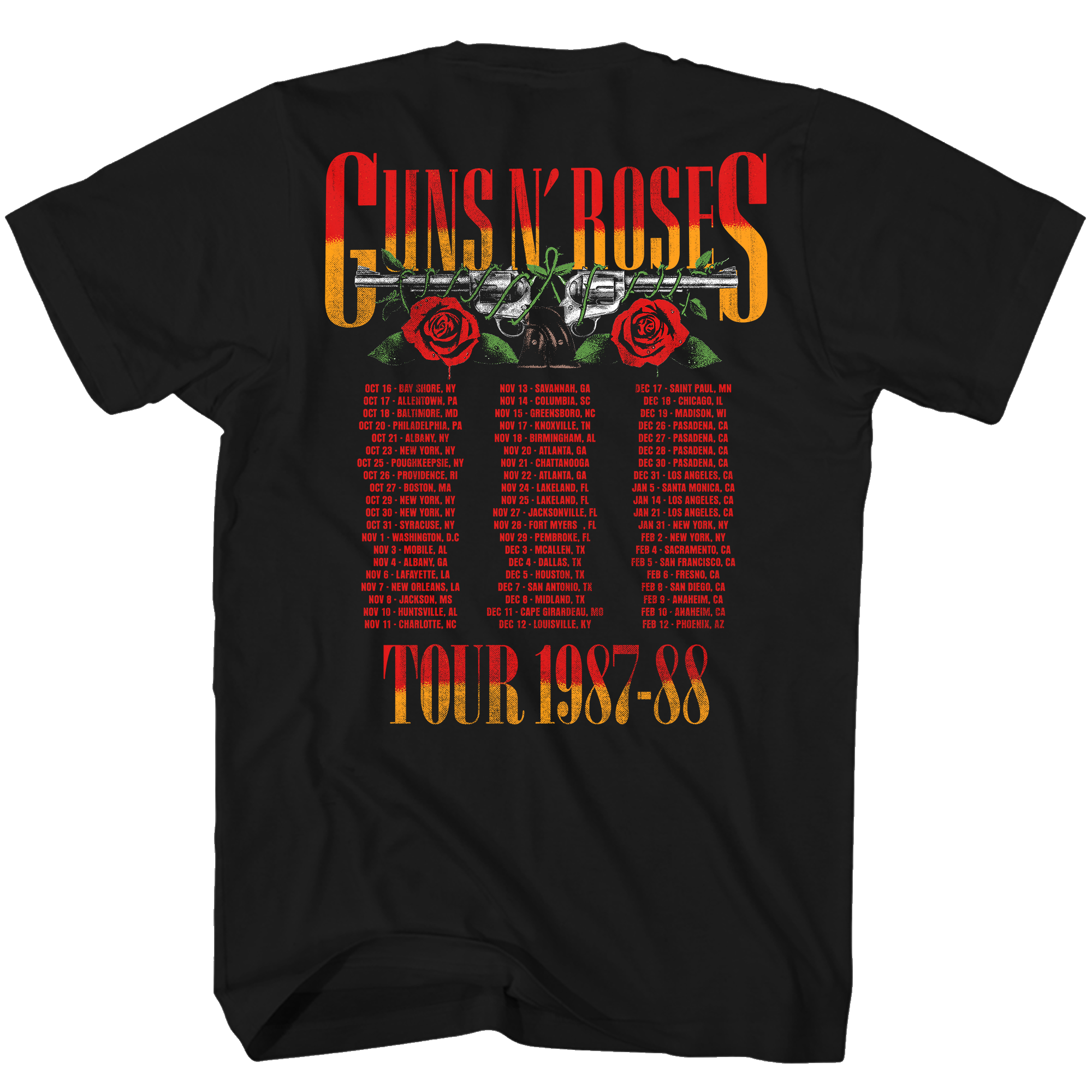 GUNS N ROSES 87-88 TOUR  F/B