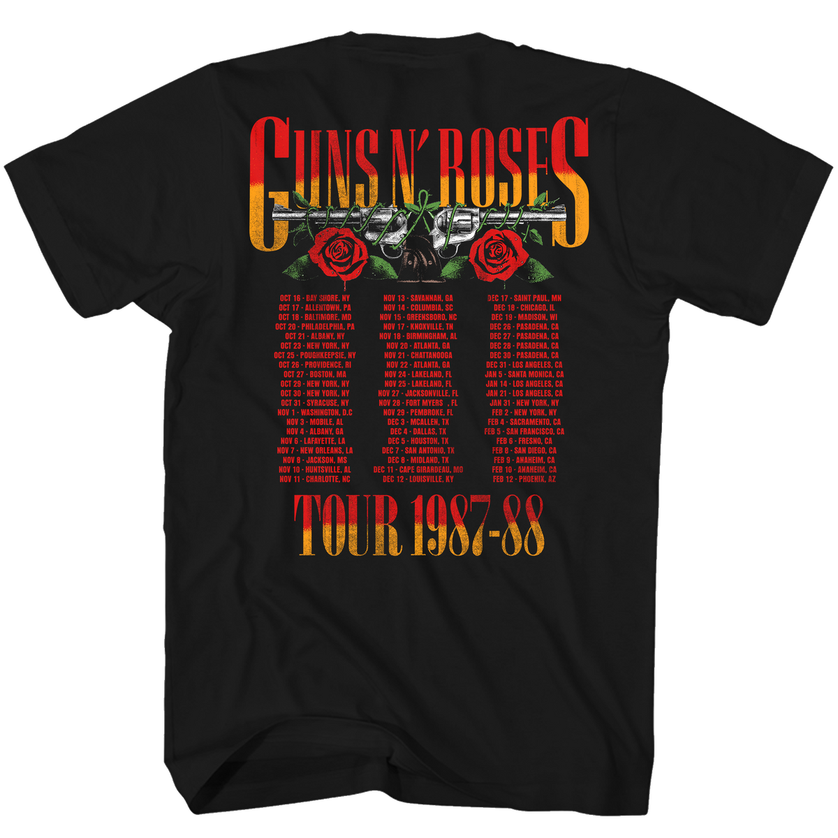 GUNS N ROSES 87-88 TOUR  F/B