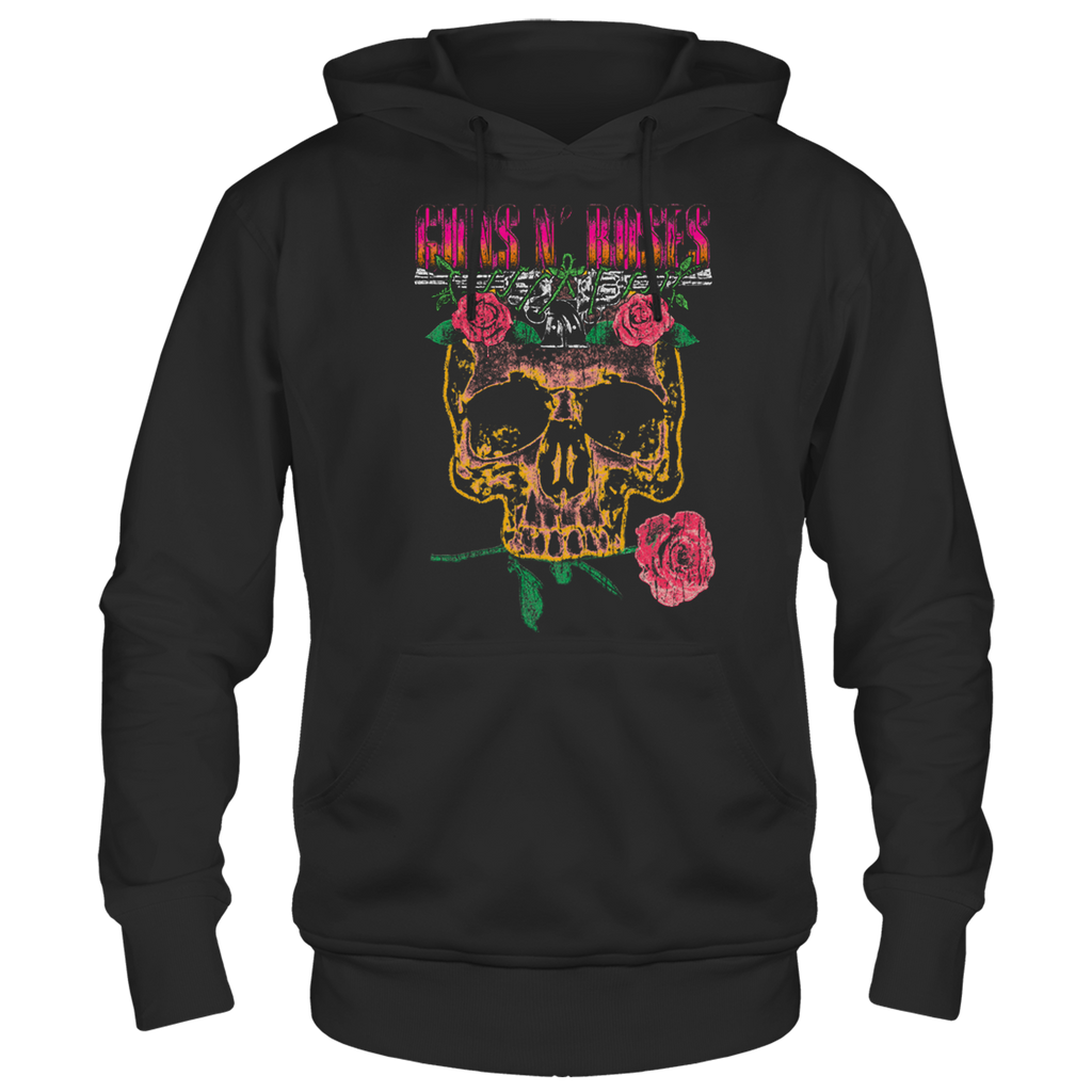 GUNS N ROSES 1991 TOUR BLACK HOODIE F/B S