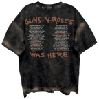 GUNS N ROSES SKELTONS LIVE FRT/BCK CHOCOLATE SPRAY WASH T-SHIRT/GIANT VINTAGE