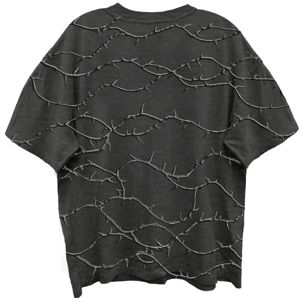 GUNS N ROSES SKULL ROSES FRONT/BCK VINTAGE BLACK ENZYME WASH T-SHIRT/GIANT VINTAGE