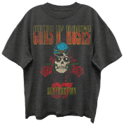 GUNS N ROSES UK 1987 TOUR VINTAGE BLACK T-SHIRT/GIANT VINTAGE