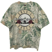 GUNS N ROSES BULLET LOGO WOODLAND CAMO T-SHIRT/GIANT VINATGE/S