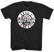 GUNS N ROSES FLORAL FILL BULLET LOGO